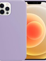 LUQ LUQ iPhone 12 Pro Hoesje Siliconen Case - Lila