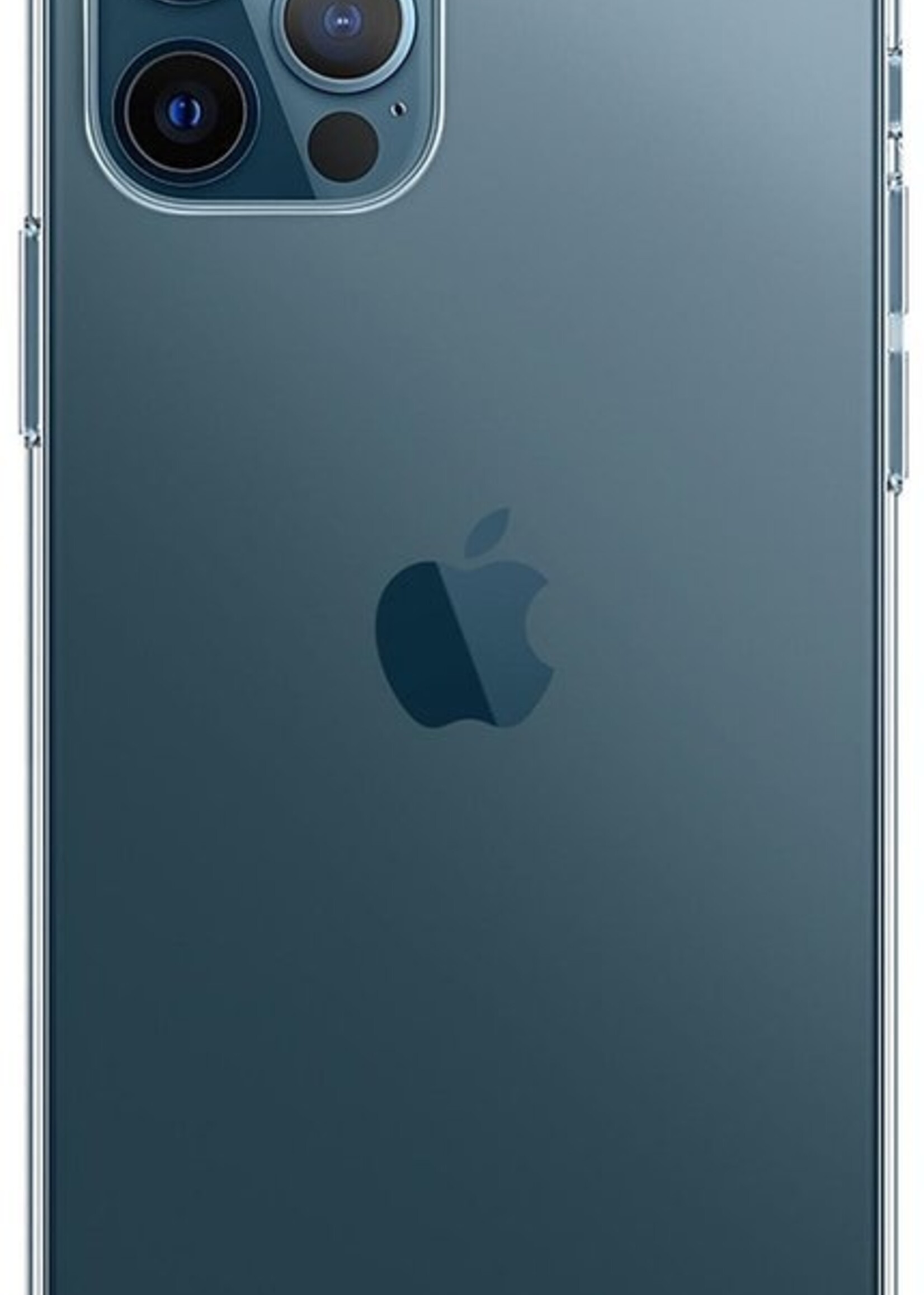 LUQ Hoesje Geschikt voor iPhone 12 Pro Hoesje Shockproof Case Siliconen - Hoes Geschikt voor iPhone 12 Pro Hoes Cover Siliconen - Transparant