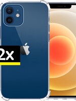 LUQ LUQ iPhone 12 Hoesje - Transparant - 2 PACK