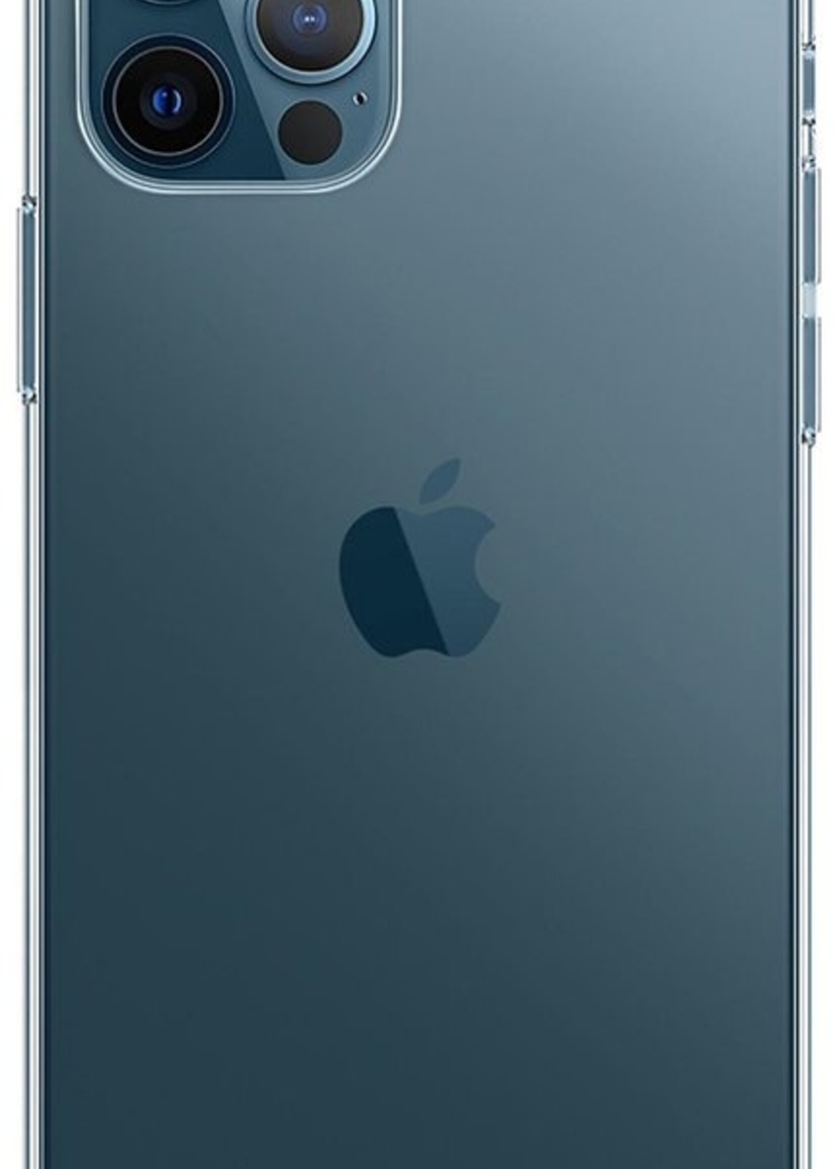 LUQ Hoesje Geschikt voor iPhone 12 Pro Hoesje Shockproof Case Siliconen - Hoes Geschikt voor iPhone 12 Pro Hoes Cover Siliconen - Transparant - 2 Stuks