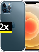LUQ LUQ iPhone 12 Pro Max Hoesje - Transparant - 2 PACK
