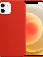 LUQ LUQ iPhone 12 Mini Hoesje Siliconen Case - Rood