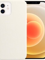 LUQ LUQ iPhone 12 Mini Hoesje Siliconen Case - Wit