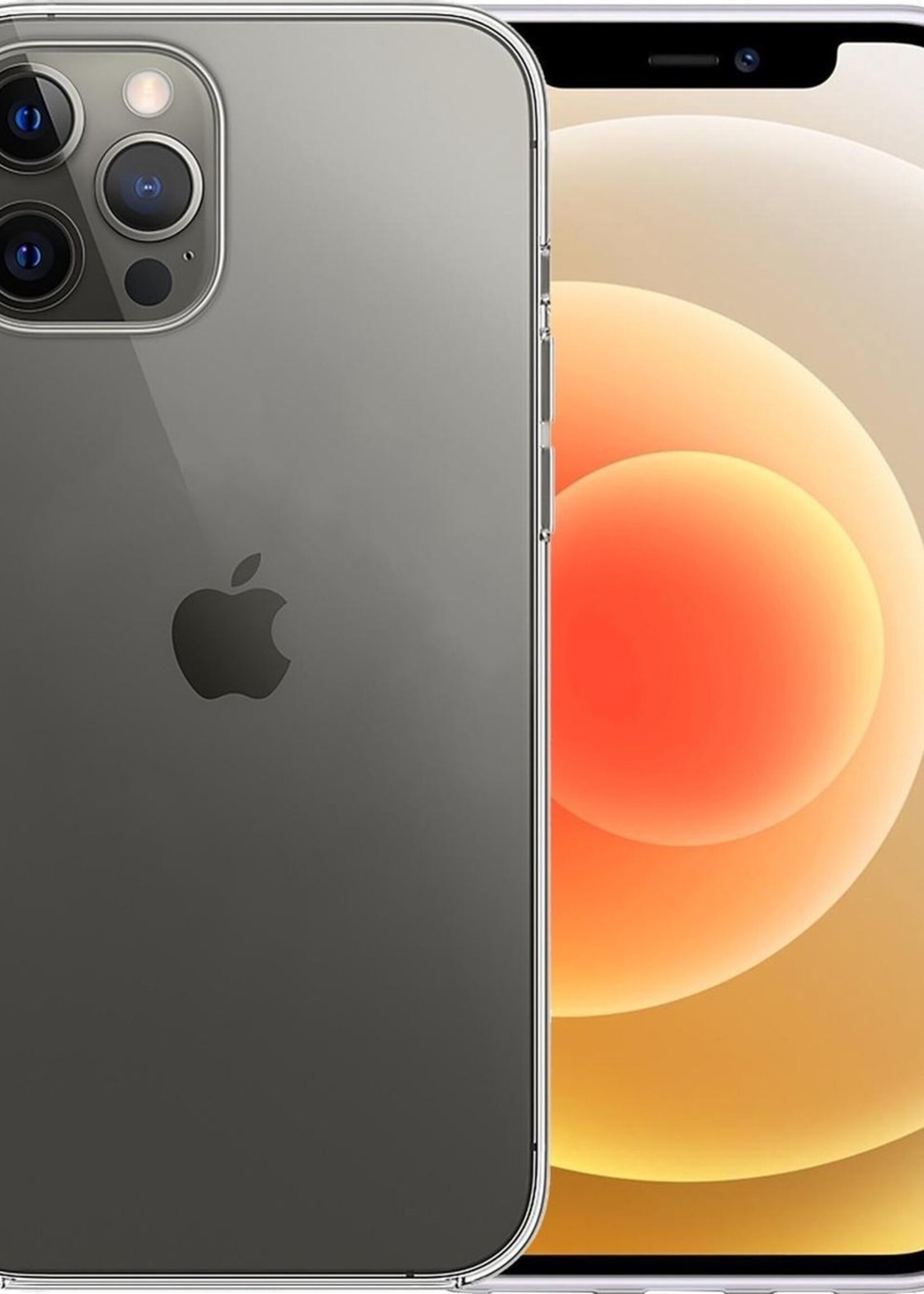 LUQ Hoesje Geschikt voor iPhone 12 Pro Max Hoesje Siliconen Case - Hoes Geschikt voor iPhone 12 Pro Max Hoes Siliconen - Transparant