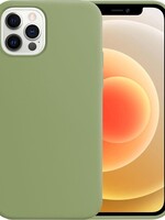 LUQ LUQ iPhone 12 Pro Max Hoesje Siliconen Case - Groen