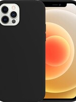 LUQ LUQ iPhone 12 Pro Max Hoesje Siliconen Case - Zwart