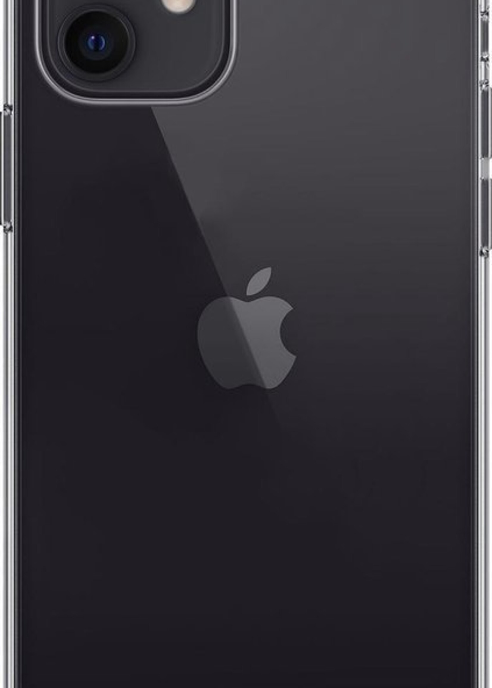 LUQ Hoesje Geschikt voor iPhone 12 Mini Hoesje Siliconen Case - Hoes Geschikt voor iPhone 12 Mini Hoes Siliconen - Transparant - 2 Stuks