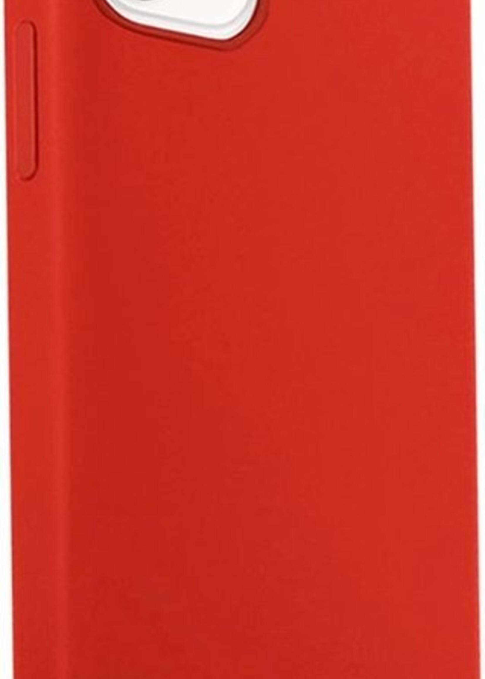 LUQ Hoesje Geschikt voor iPhone 12 Mini Hoesje Siliconen Case - Hoes Geschikt voor iPhone 12 Mini Hoes Siliconen - Rood - 2 Stuks