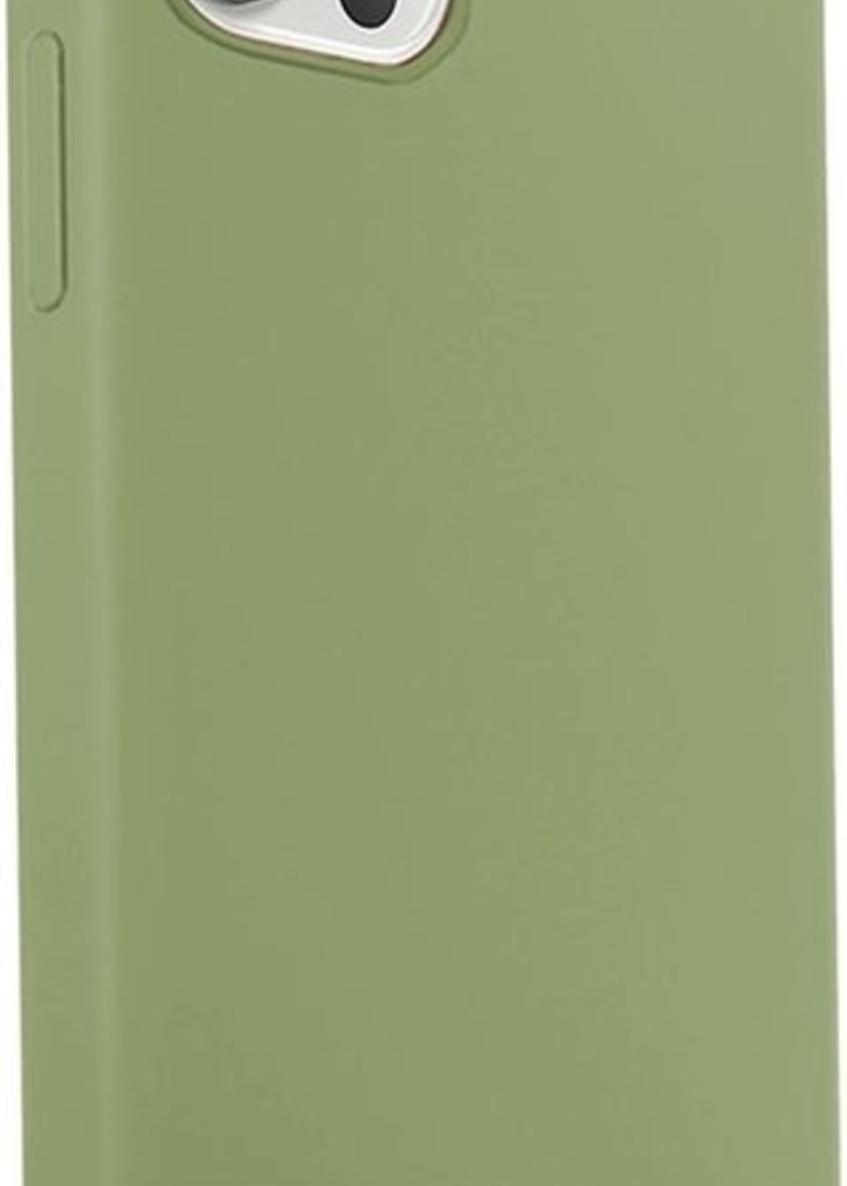 LUQ Hoesje Geschikt voor iPhone 12 Pro Max Hoesje Siliconen Case - Hoes Geschikt voor iPhone 12 Pro Max Hoes Siliconen - Groen - 2 Stuks