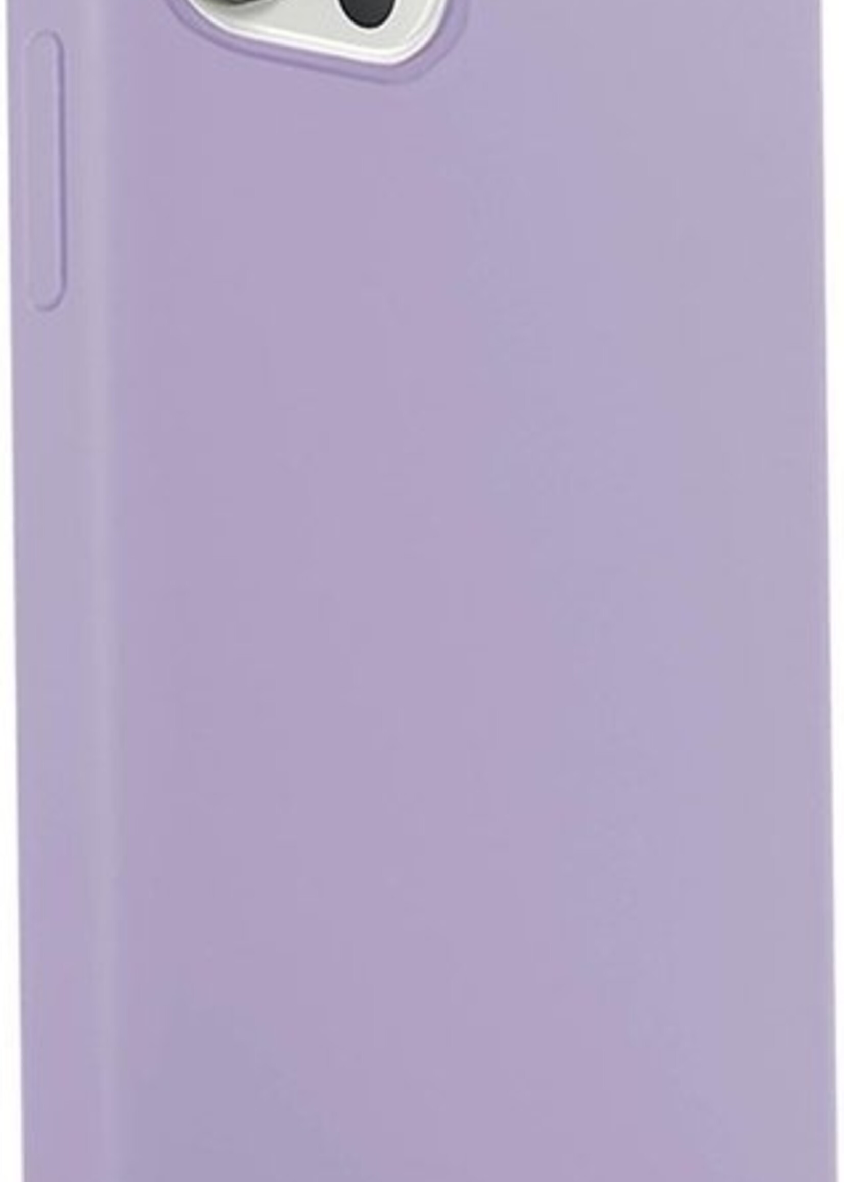 LUQ Hoesje Geschikt voor iPhone 12 Pro Max Hoesje Siliconen Case - Hoes Geschikt voor iPhone 12 Pro Max Hoes Siliconen - Lila - 2 Stuks