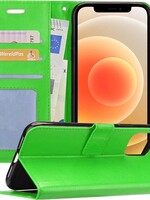 LUQ LUQ iPhone 12 Pro Max Pro Hoesje Bookcase - Groen