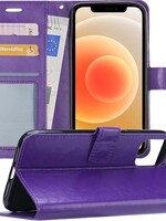 LUQ LUQ iPhone 12 Pro Max Pro Hoesje Bookcase - Paars