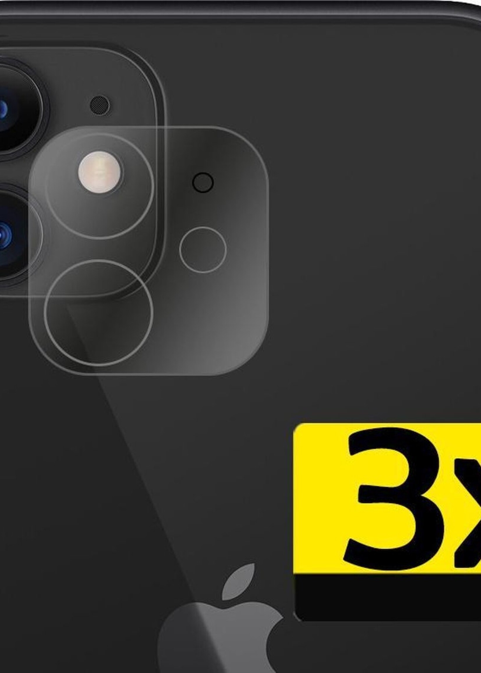 LUQ Screenprotector Geschikt voor iPhone 11 Camera Screenprotector Tempered Glass - Screenprotector Geschikt voor iPhone 11 Screenprotector Camera Screenprotector - 3 Stuks