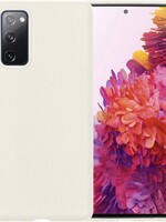 LUQ LUQ Samsung Galaxy S20 FE hoesje siliconen - Wit