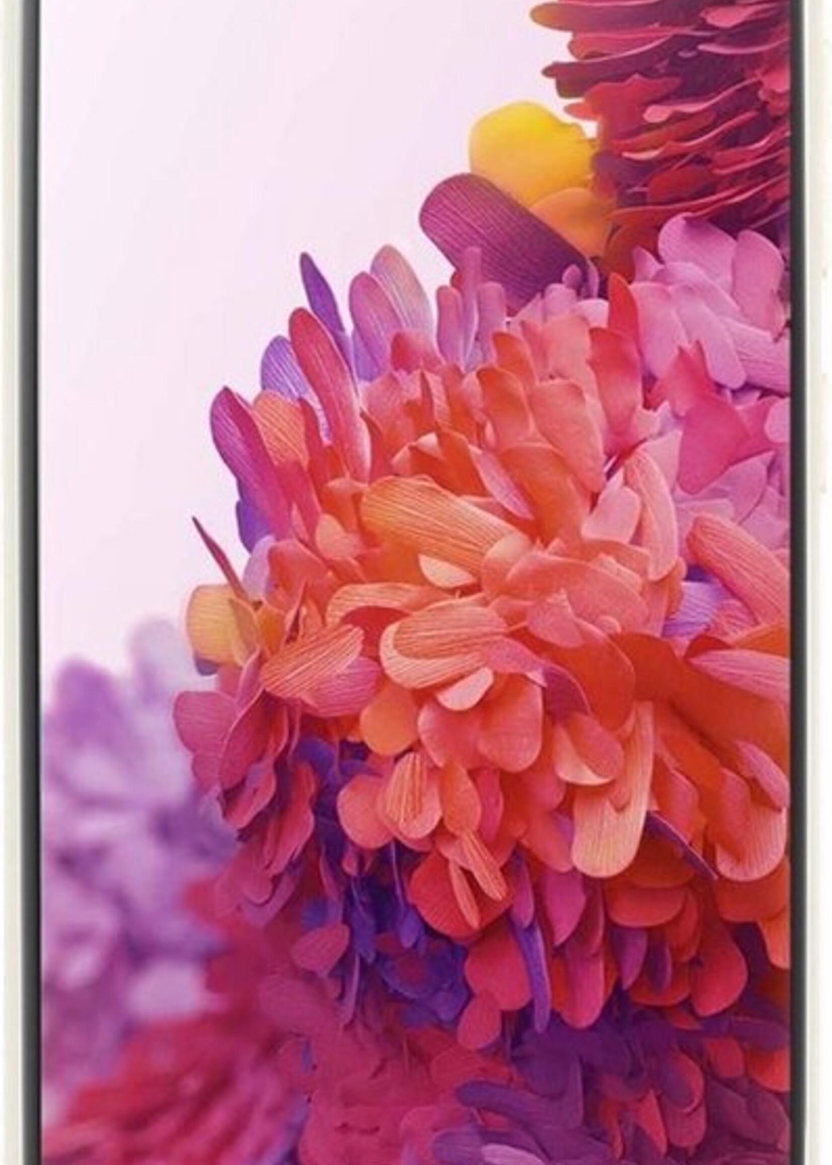 LUQ Hoesje Geschikt voor Samsung S20 FE Hoesje Siliconen Case - Hoes Geschikt voor Samsung Galaxy S20 FE Hoes Siliconen - Wit