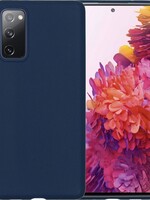 LUQ LUQ Samsung Galaxy S20 FE hoesje siliconen - Donkerblauw