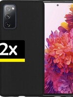 LUQ 2 PACK - LUQ Samsung Galaxy S20 FE hoesje siliconen - Zwart