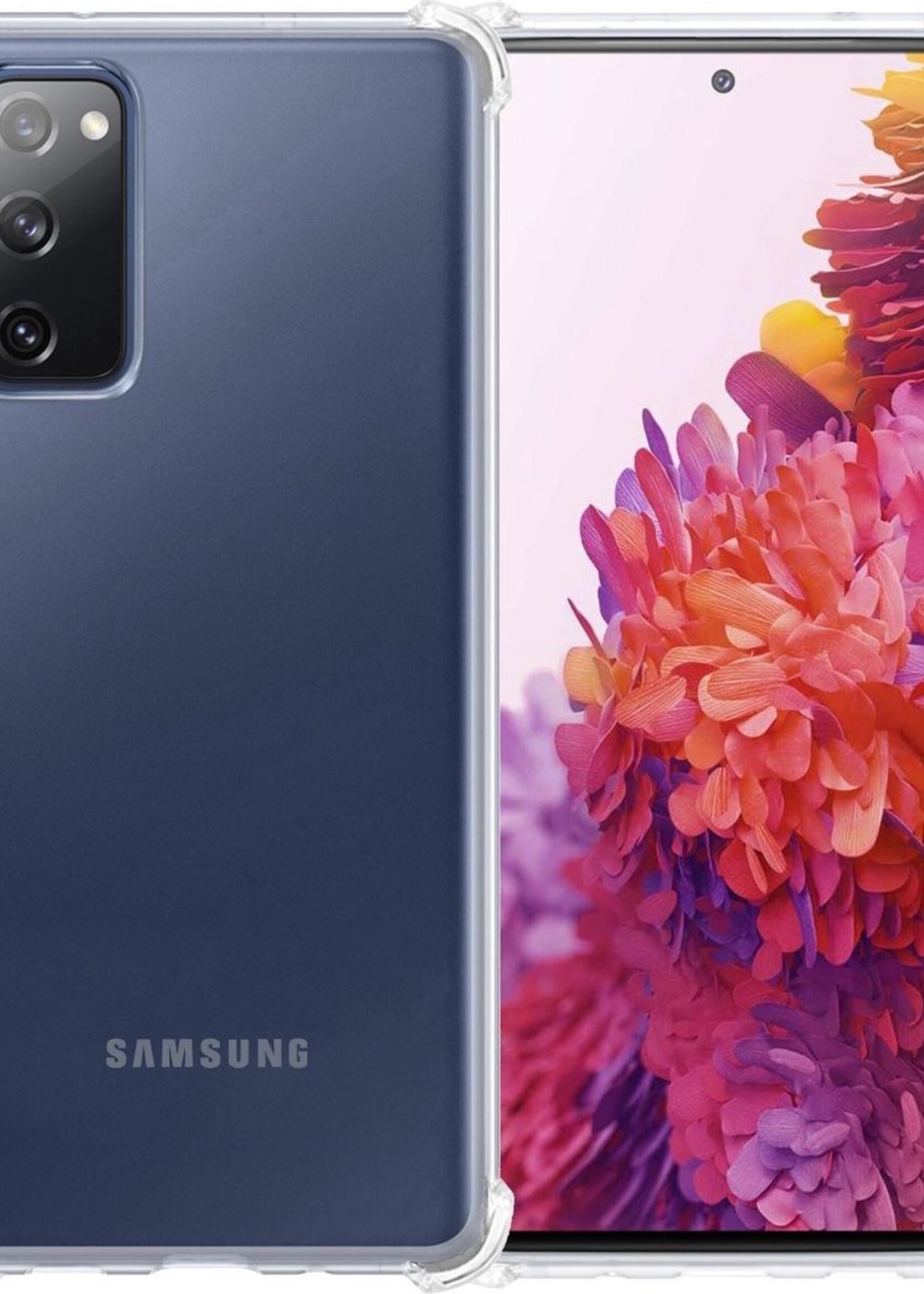 LUQ Hoesje Geschikt voor Samsung S20 FE Hoesje Shockproof Case Siliconen - Hoes Geschikt voor Samsung Galaxy S20 FE Hoes Cover Siliconen - Transparant