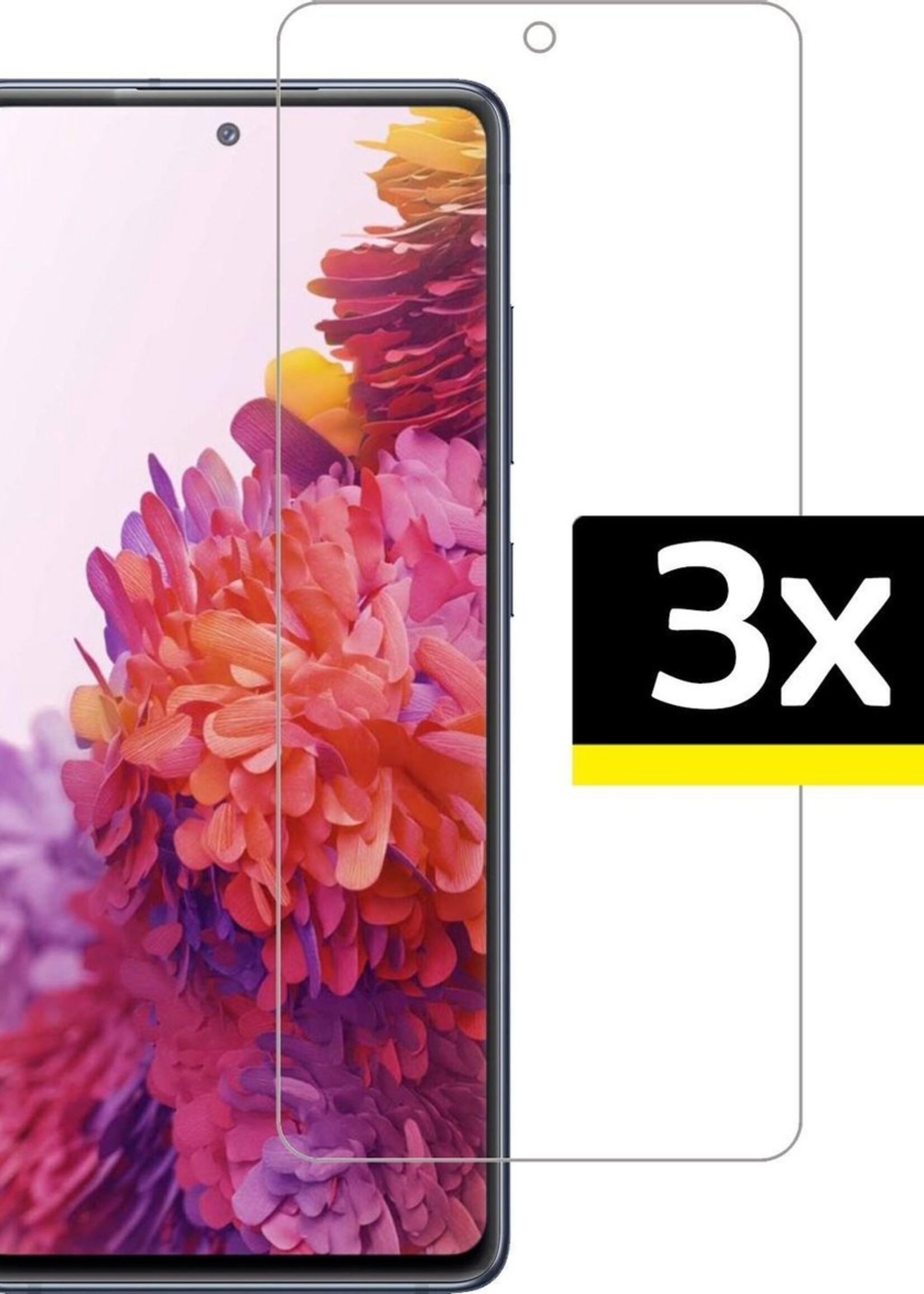 LUQ Screenprotector Geschikt voor Samsung S20 FE Screenprotector Beschermglas Gehard Glas - Screenprotector Geschikt voor Samsung Galaxy S20 FE Screenprotector Glas - 3 Stuks