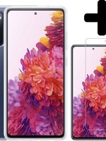 LUQ LUQ Samsung Galaxy S20 FE hoesje siliconen transparant + screenprotector