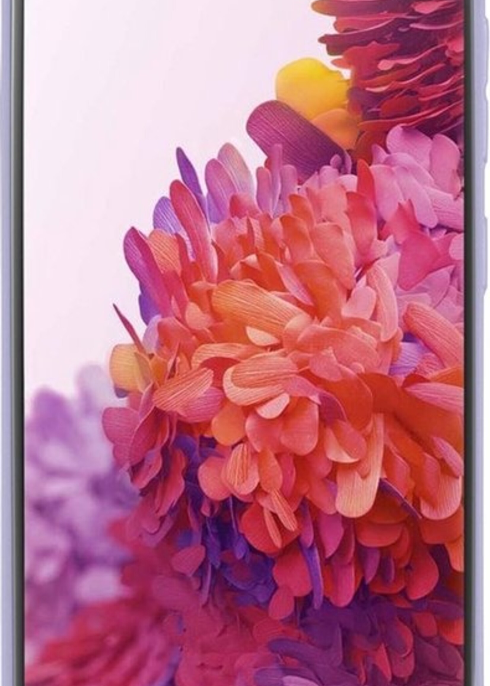 LUQ Hoesje Geschikt voor Samsung S20 FE Hoesje Siliconen Case Met Screenprotector - Hoes Geschikt voor Samsung Galaxy S20 FE Hoes Siliconen - Lila