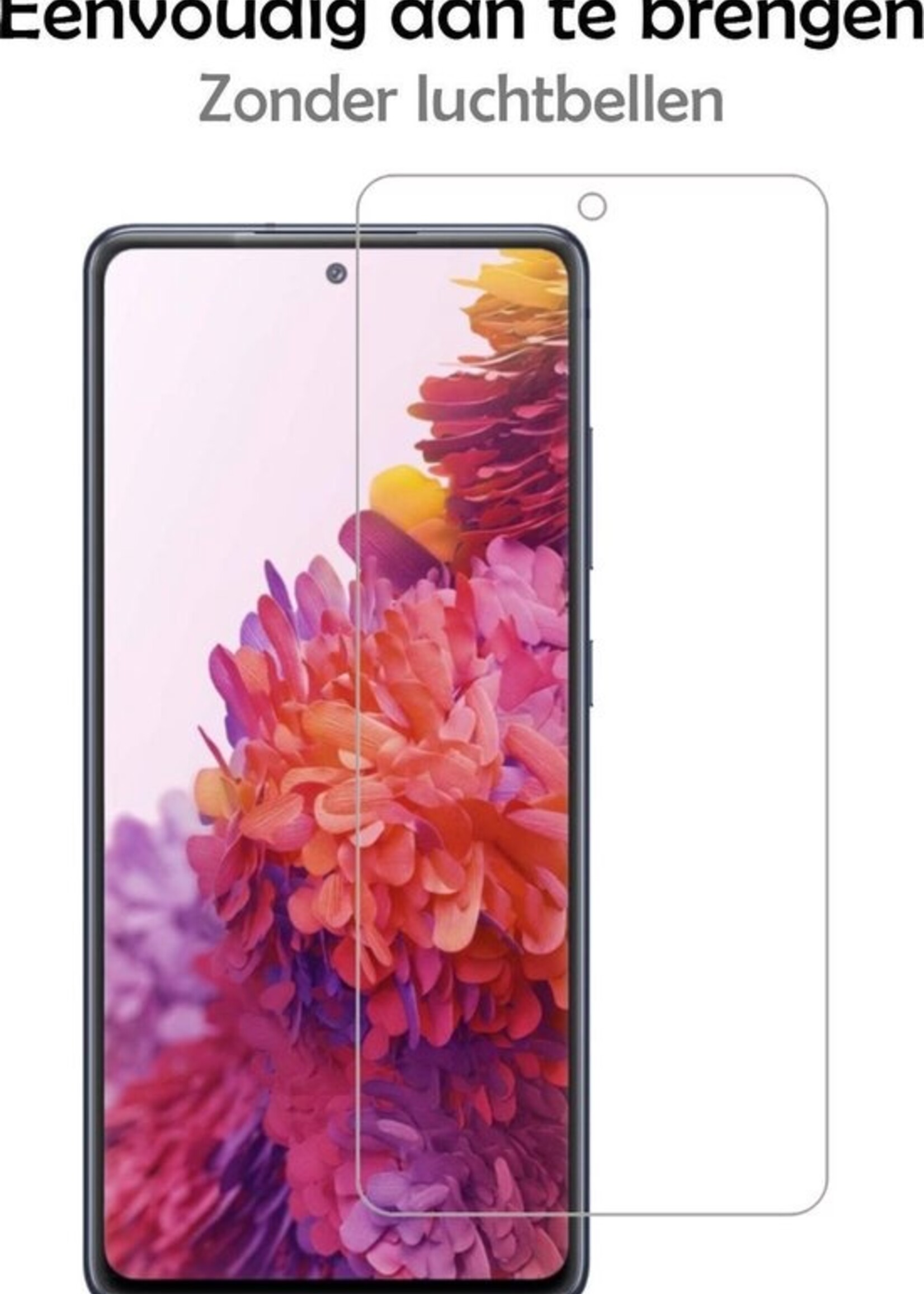 LUQ Hoesje Geschikt voor Samsung S20 FE Hoesje Siliconen Case Met 2x Screenprotector - Hoes Geschikt voor Samsung Galaxy S20 FE Hoes Siliconen - Zwart