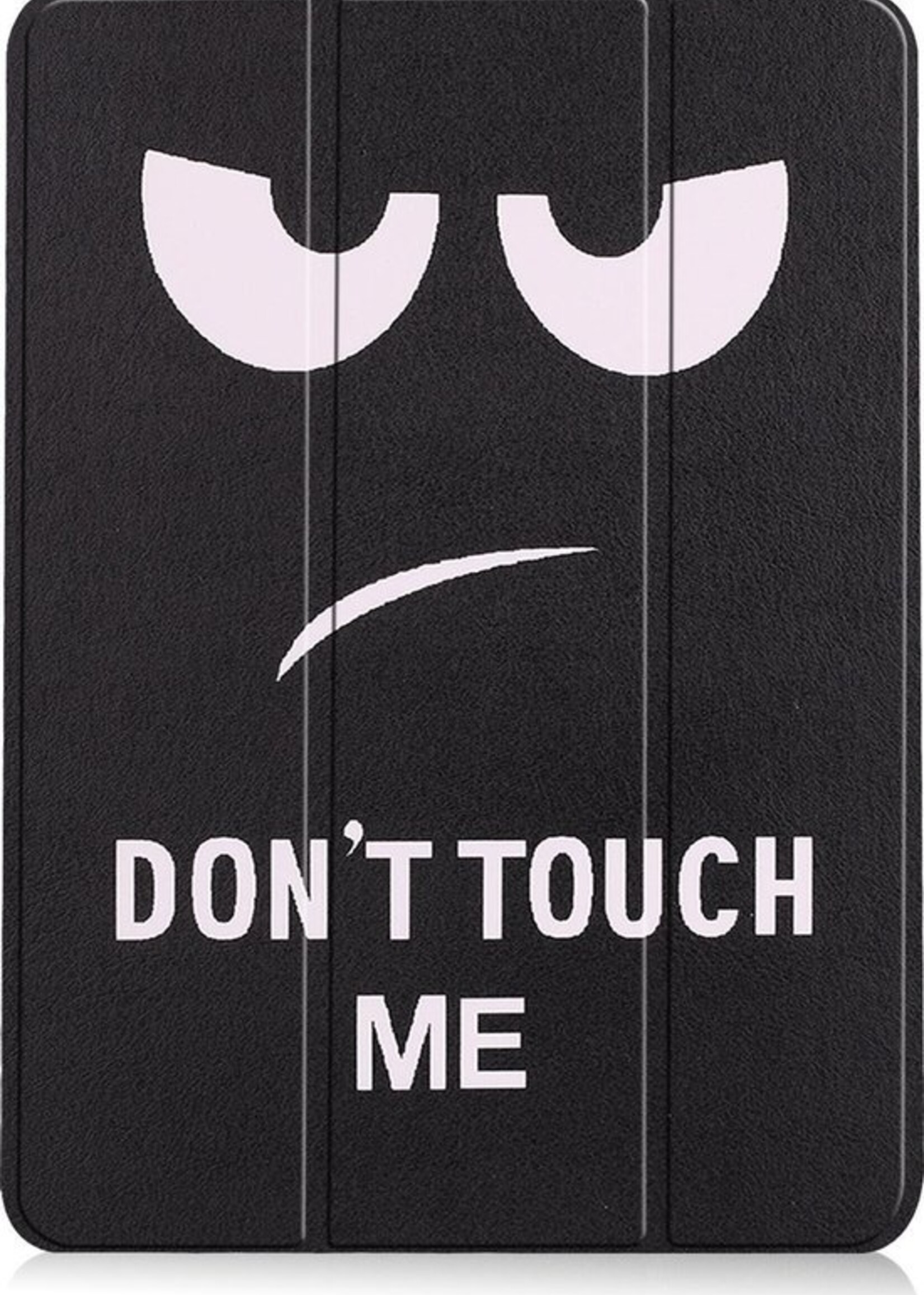 LUQ Hoes Geschikt voor iPad Air 2020 Hoes Luxe Hoesje Book Case - Hoesje Geschikt voor iPad Air 4 2020 Hoes Cover - Don't Touch Me