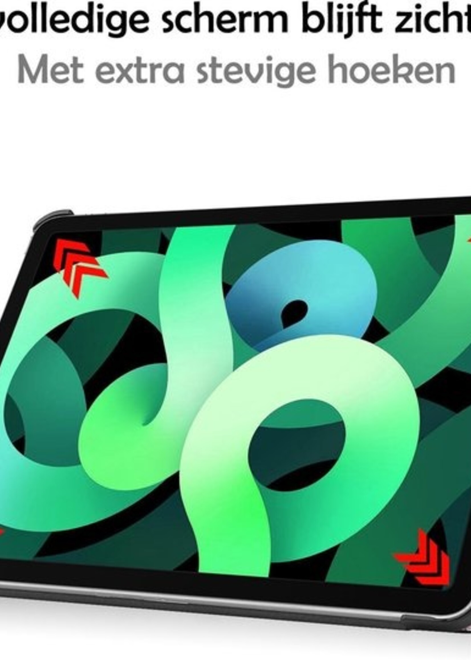 LUQ Hoes Geschikt voor iPad Air 2020 Hoes Luxe Hoesje Book Case - Hoesje Geschikt voor iPad Air 4 2020 Hoes Cover - Elfje