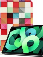 LUQ LUQ iPad Air 4 Hoesje Tablet Hoes - Blocks