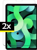 LUQ LUQ iPad Air 4 Screenprotector Tempered Glass Gehard Cover - 2 PACK