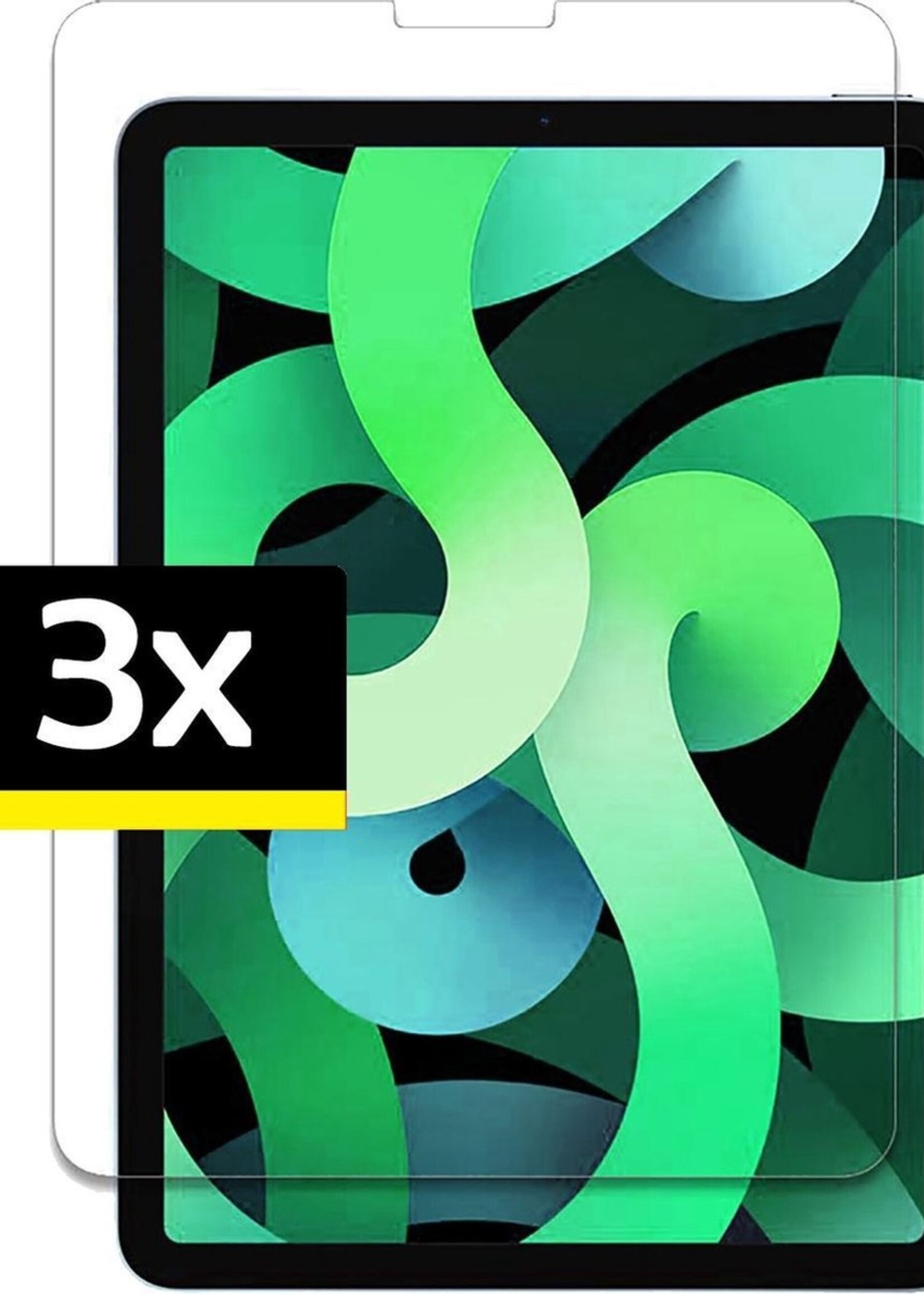 LUQ Screenprotector Geschikt voor iPad Air 2020 Screenprotector Bescherm Glas Tempered Glass Screen Protector - Screen Protector Geschikt voor iPad Air 2020 Screenprotector - 3 Stuks