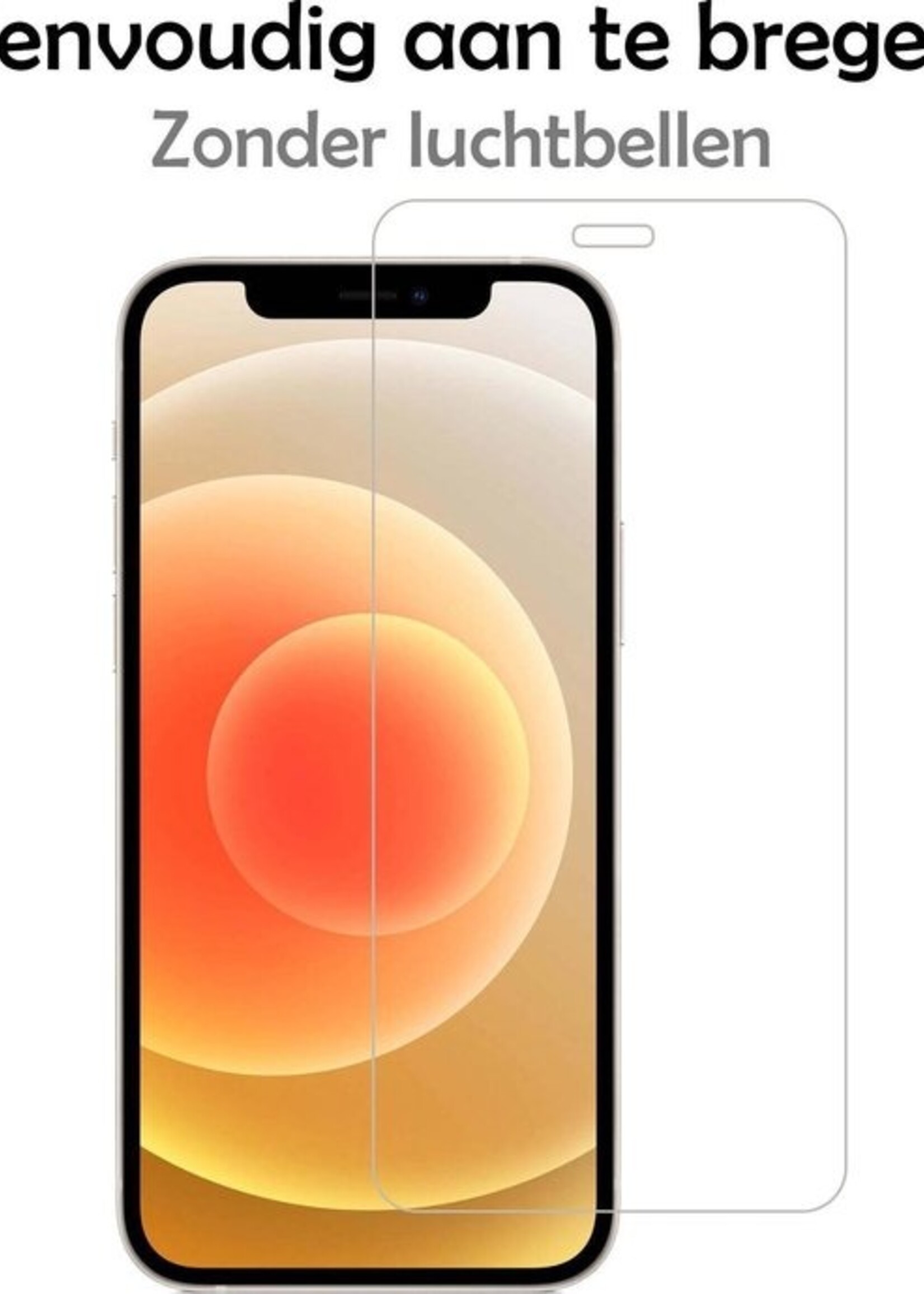LUQ Screenprotector Geschikt voor iPhone 12 Pro Max Screenprotector Volledig - Screenprotector Geschikt voor iPhone 12 Pro Max Screenprotector Bescherm Glas