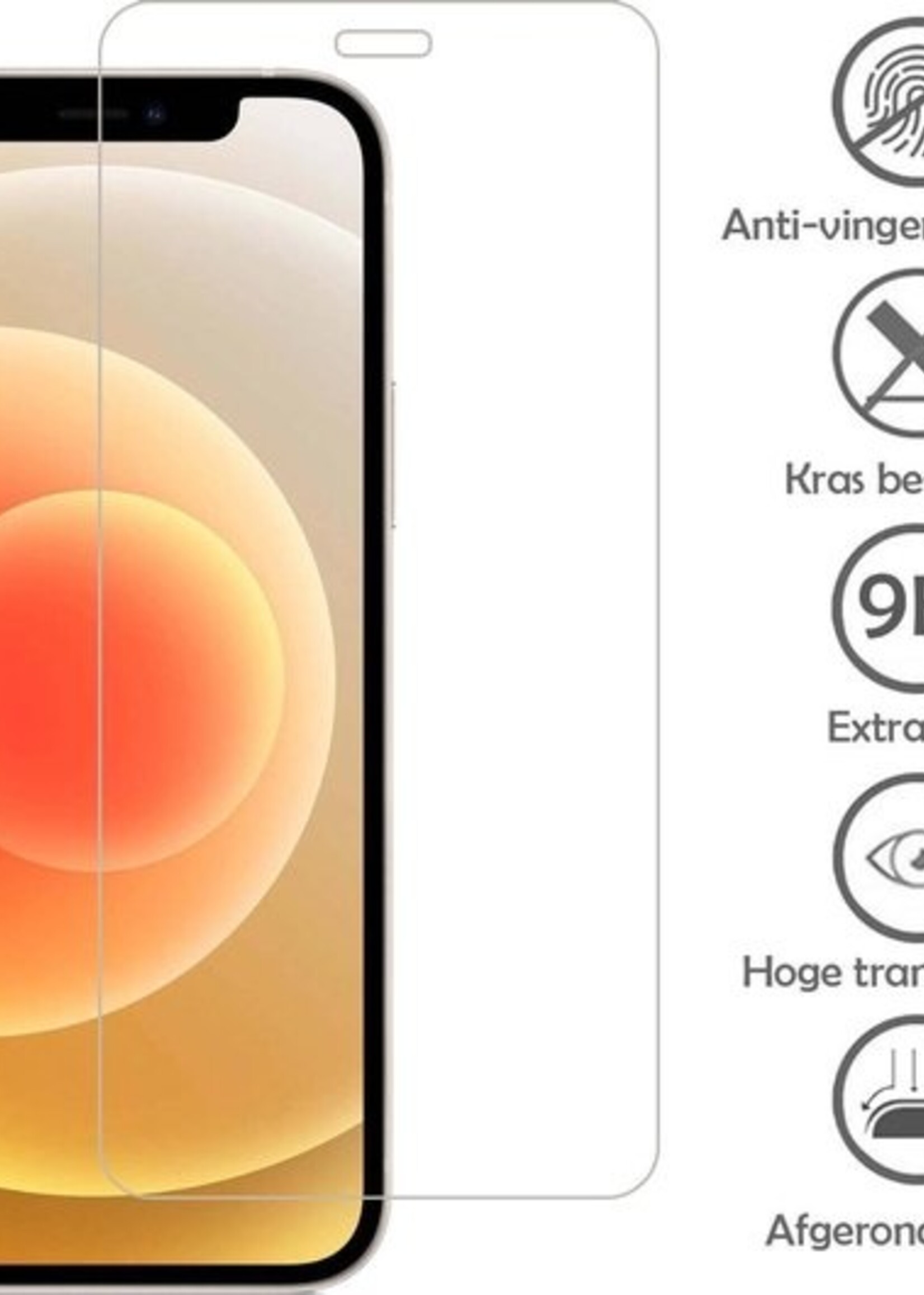 LUQ Screenprotector Geschikt voor iPhone 12 Mini Screenprotector Volledig - Screenprotector Geschikt voor iPhone 12 Mini Screenprotector Bescherm Glas - 2 Stuks