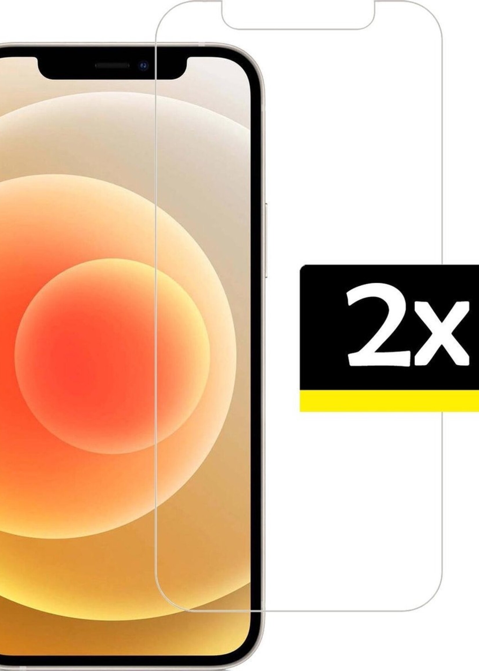 LUQ Screenprotector Geschikt voor iPhone 12 Mini Screenprotector Beschermglas Gehard Glas - Screenprotector Geschikt voor iPhone 12 Mini Screenprotector Glas - 2 Stuks