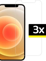 LUQ LUQ iPhone 12 Screenprotector Tempered Glass Gehard Glas - 3 PACK