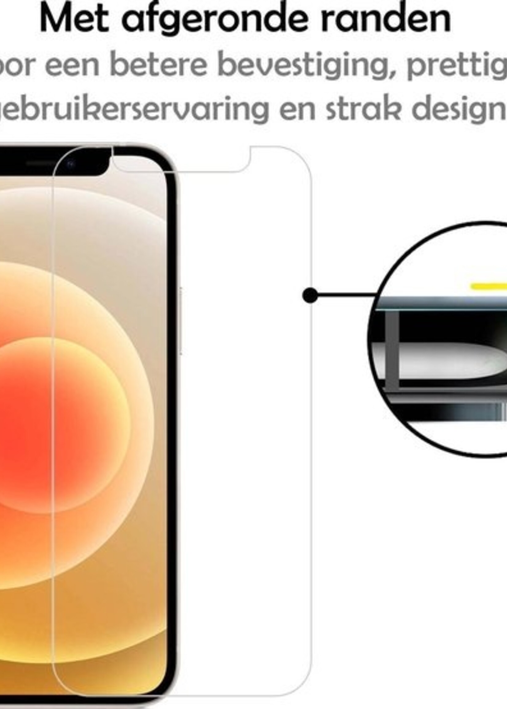 LUQ Screenprotector Geschikt voor iPhone 12 Pro Max Screenprotector Beschermglas Gehard Glas - Screenprotector Geschikt voor iPhone 12 Pro Max Screenprotector Glas - 2 Stuks