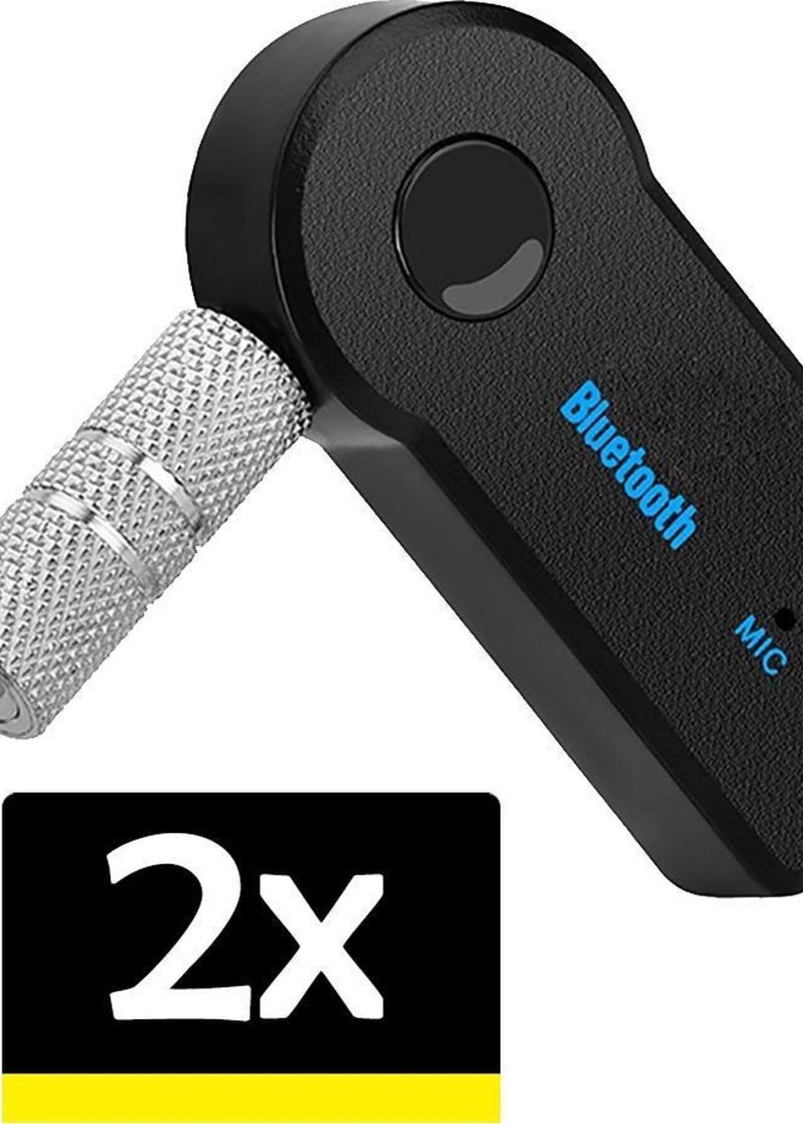 LUQ Bluetooth Adapter Draadloos Receiver Auto Carkit Muziek AUX Audio - 2 stuks