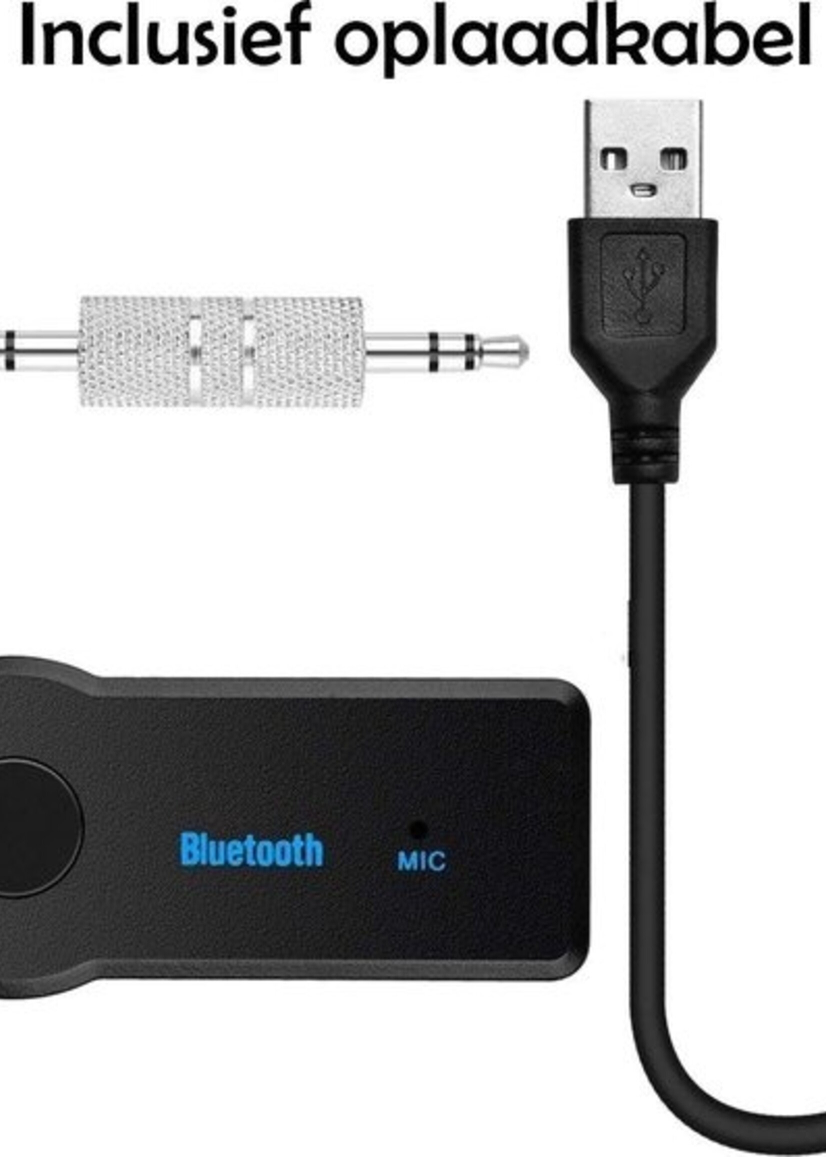 LUQ Bluetooth Adapter Draadloos Receiver Auto Carkit Muziek AUX Audio - 3 stuks