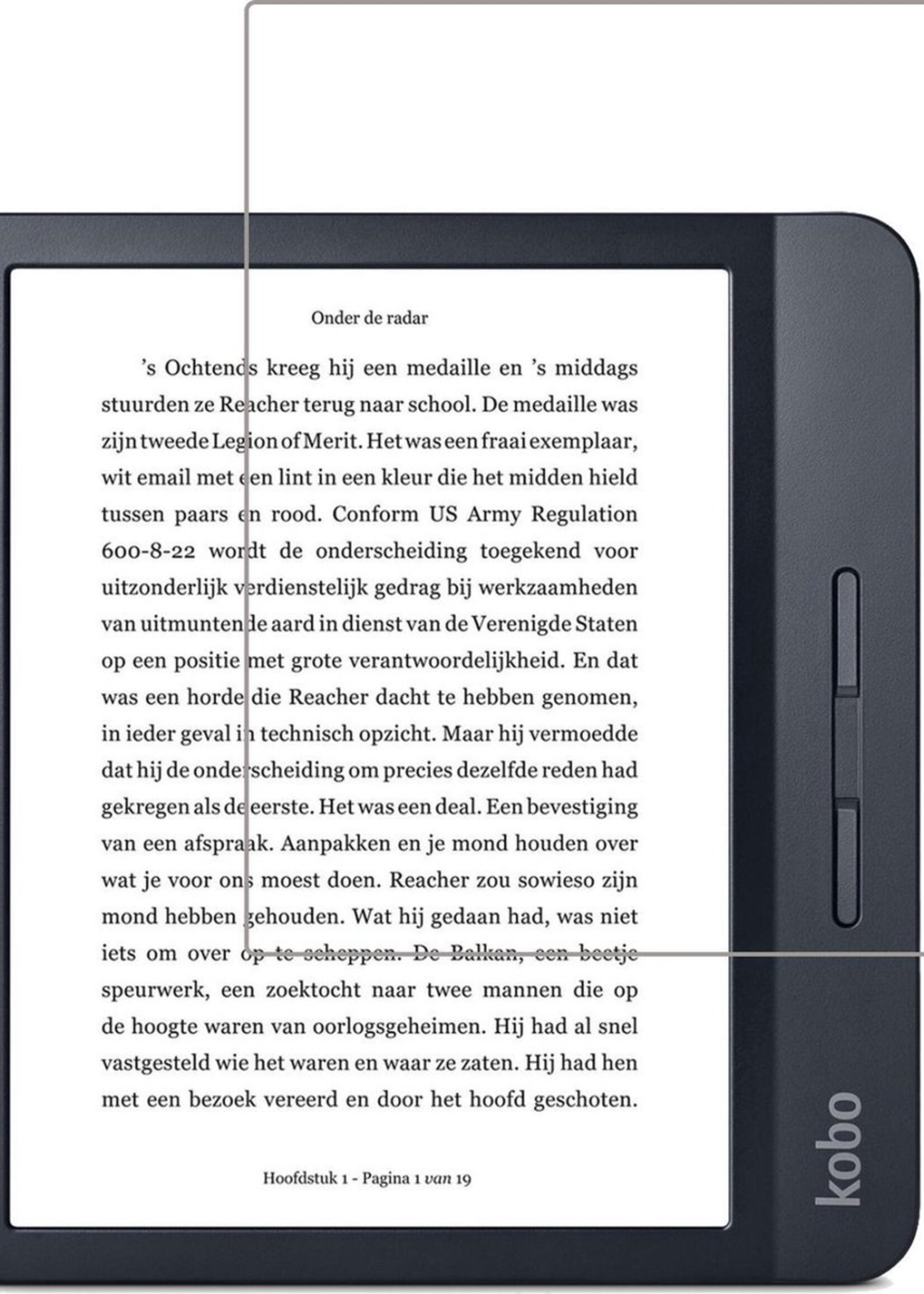 LUQ Screenprotector Geschikt voor Kobo Libra H2O Screenprotector Bescherm Glas Gehard Screen Protector