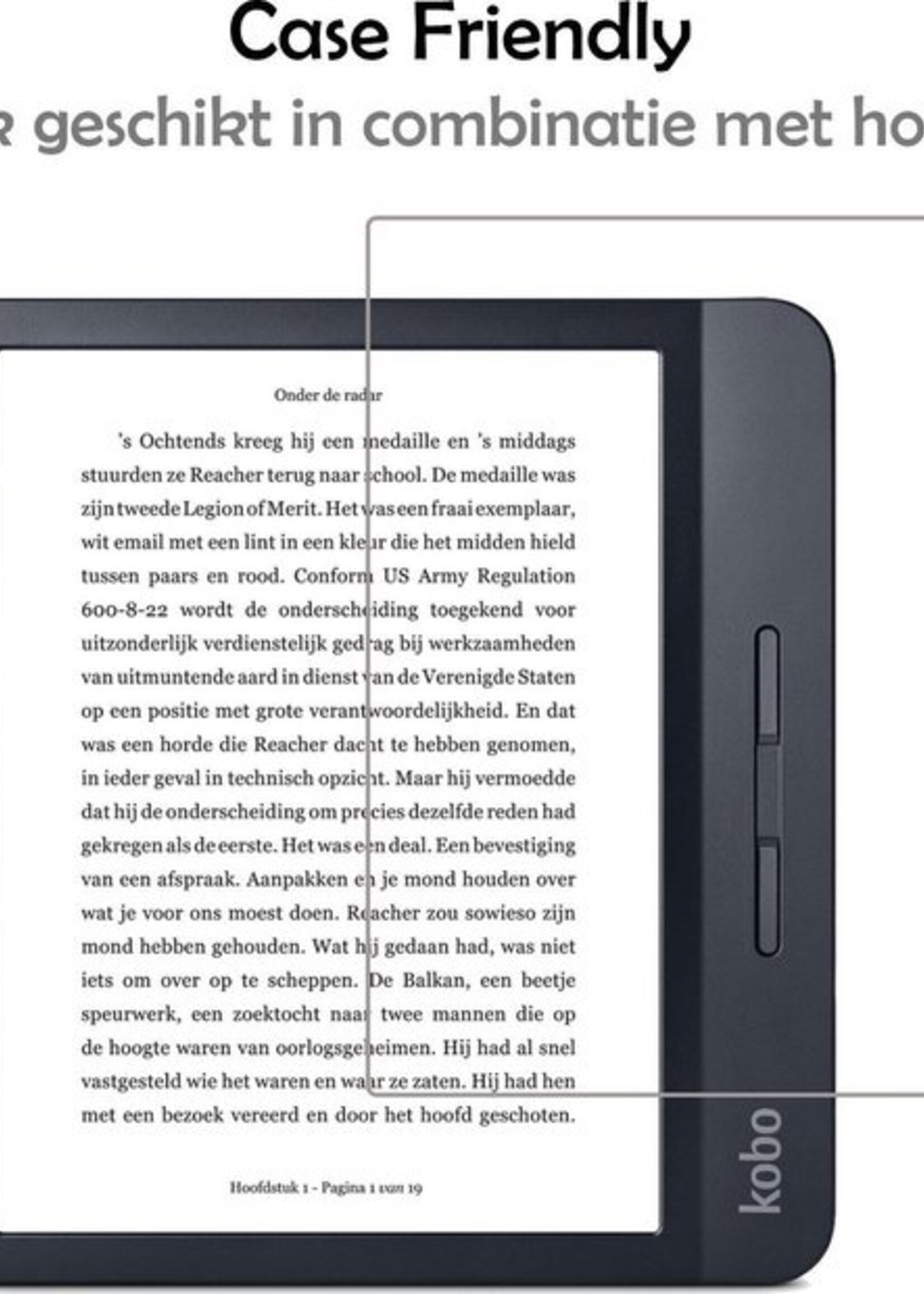 LUQ Screenprotector Geschikt voor Kobo Libra H2O Screenprotector Bescherm Glas Gehard Screen Protector - 3 Stuks