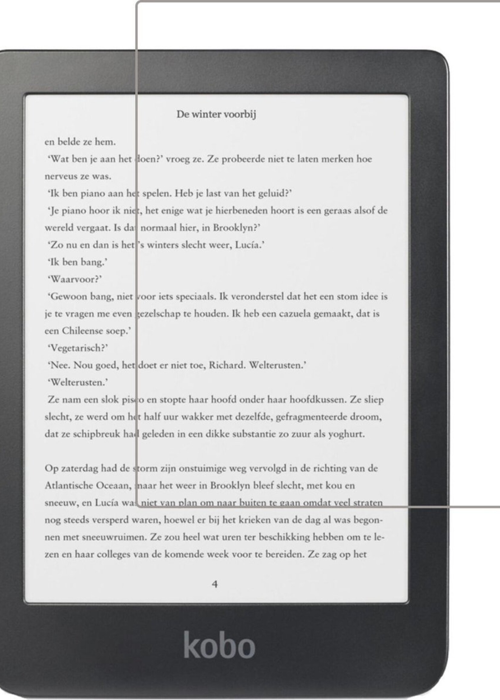 LUQ Screenprotector Geschikt voor Kobo Clara HD Screenprotector Bescherm Glas Gehard Screen Protector