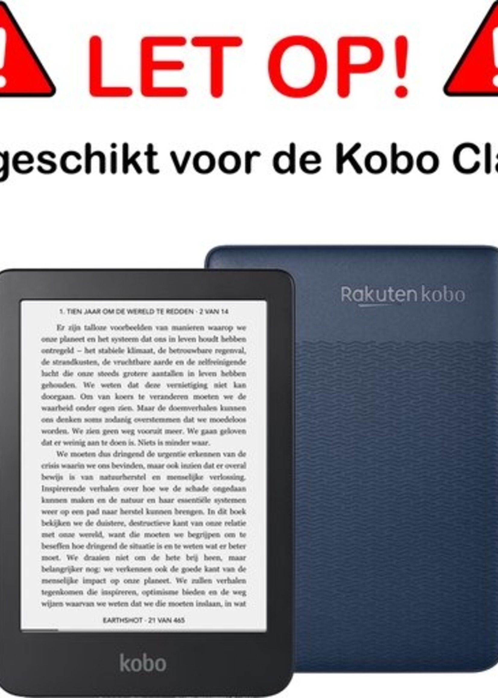 LUQ Screenprotector Geschikt voor Kobo Clara HD Screenprotector Bescherm Glas Gehard Screen Protector - 3 Stuks