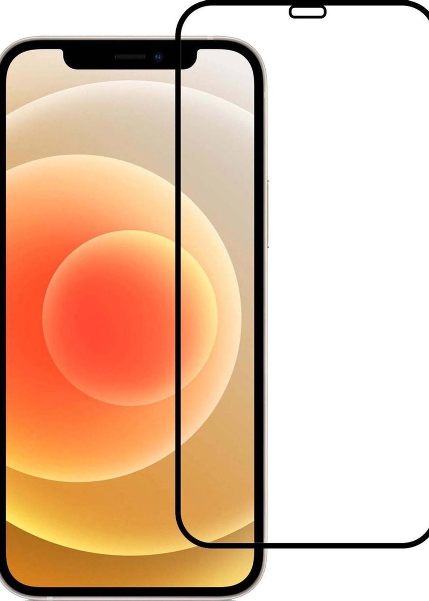 LUQ Screenprotector Geschikt voor iPhone 12 Mini Screenprotector Glas Full Cover - Screenprotector Geschikt voor iPhone 12 Mini Screenprotector Full Cover