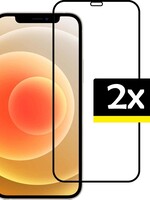 LUQ LUQ iPhone 12 Pro Screenprotector Tempered Glass Full Screen Cover - 2 PACK