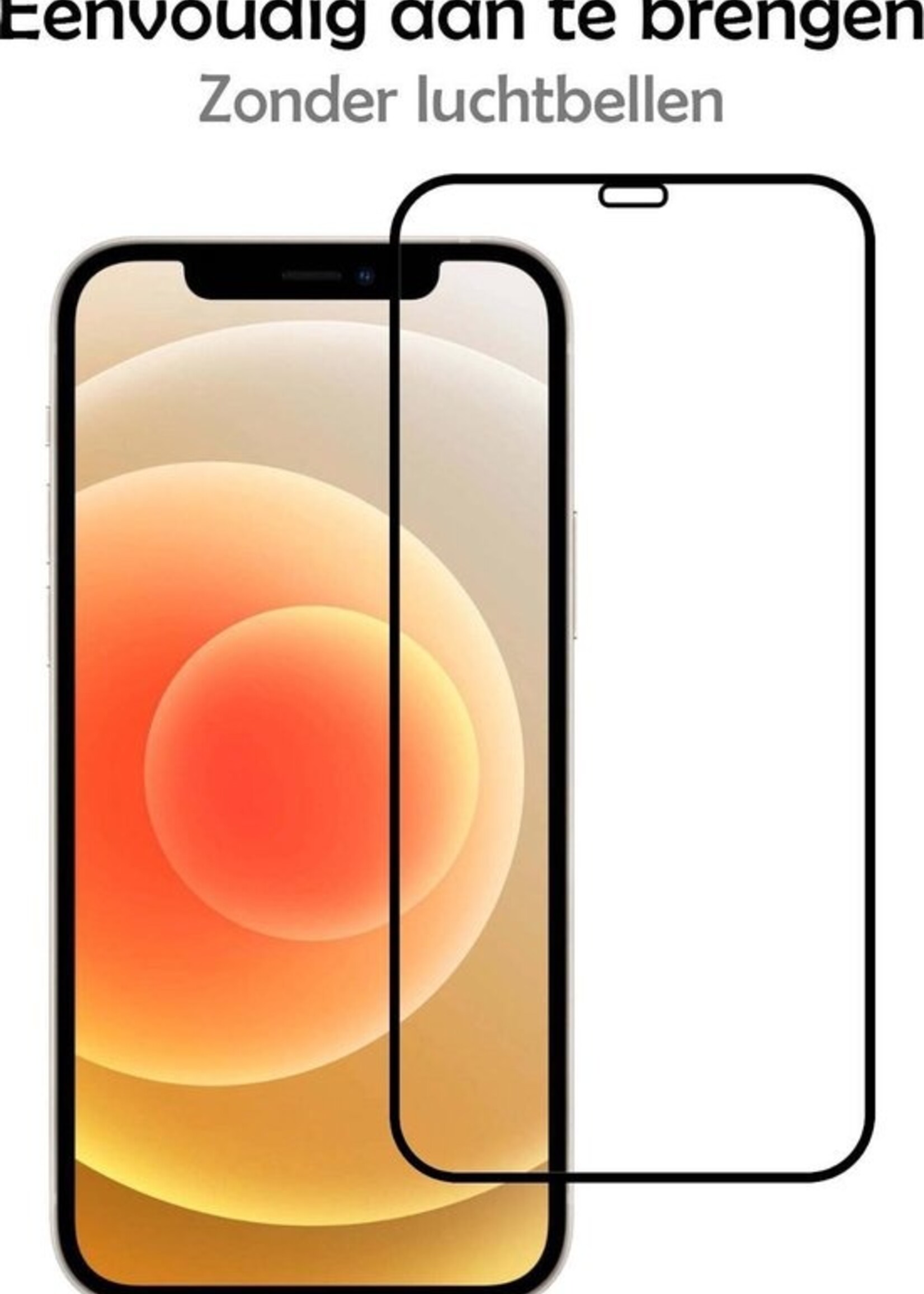 LUQ Screenprotector Geschikt voor iPhone 12 Pro Screenprotector Glas Full Cover - Screenprotector Geschikt voor iPhone 12 Pro Screenprotector Full Cover - 2 Stuks