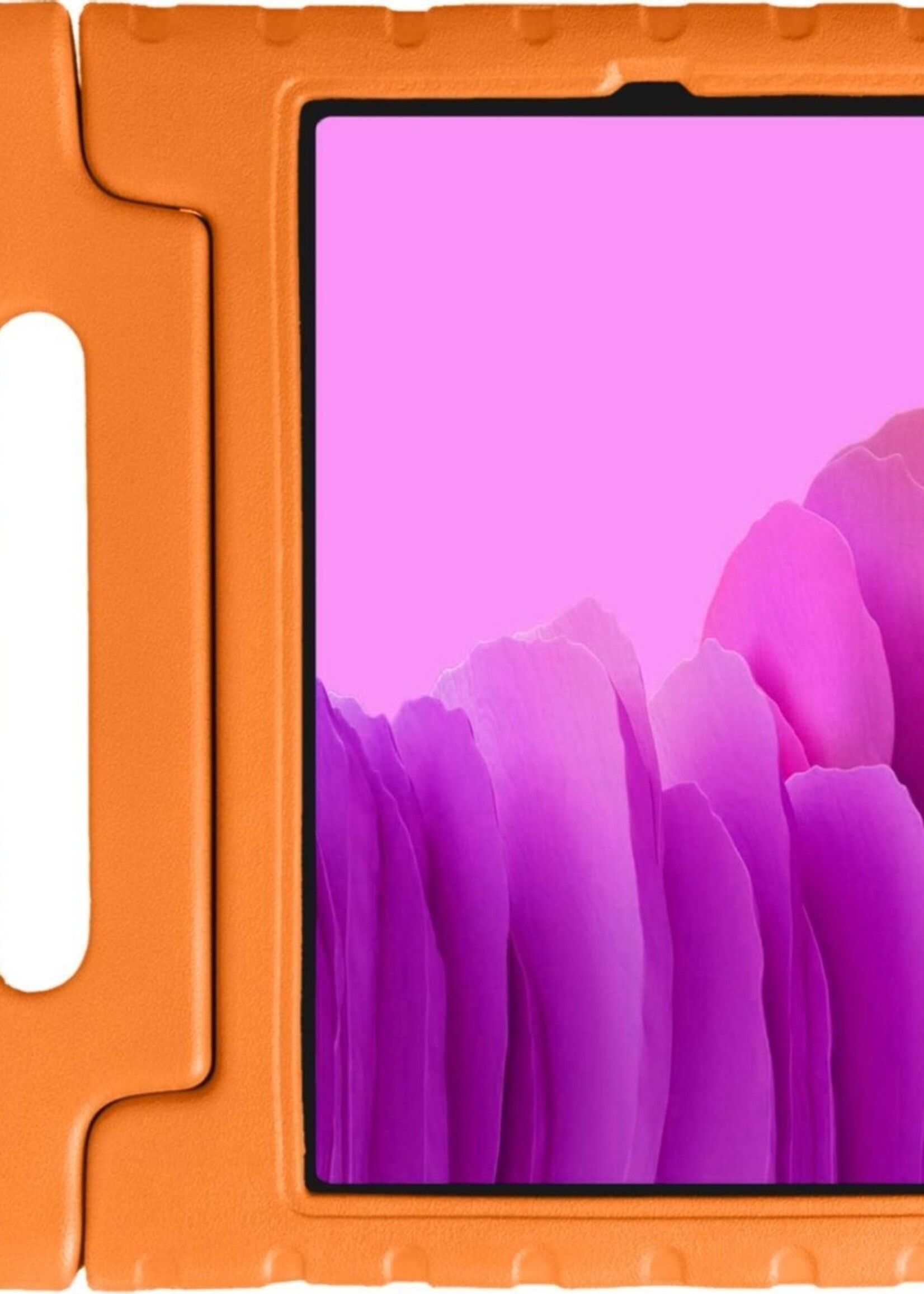 LUQ Hoes Geschikt voor Samsung Galaxy Tab A7 Hoes Kinder Hoesje Kids Case Kinderhoes Shockproof - Hoesje Geschikt voor Samsung Tab A7 Hoesje Kidscase - Oranje