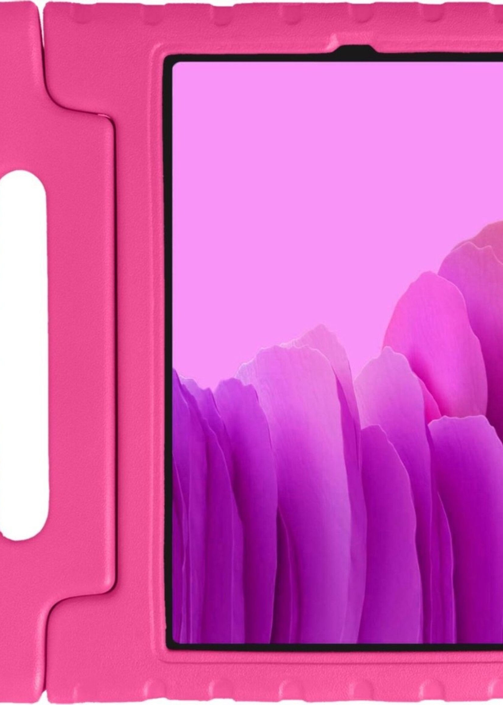 LUQ Hoes Geschikt voor Samsung Galaxy Tab A7 Hoes Kinder Hoesje Kids Case Kinderhoes Shockproof - Hoesje Geschikt voor Samsung Tab A7 Hoesje Kidscase - Roze