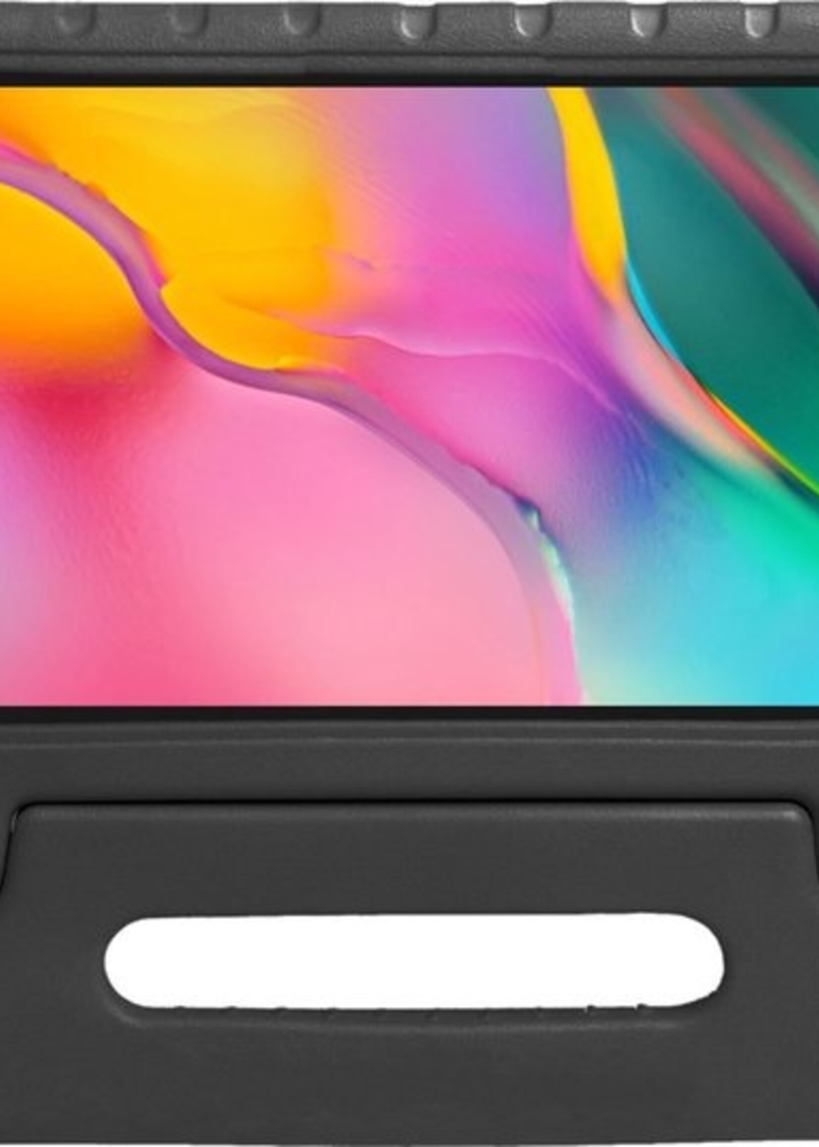 LUQ Hoes Geschikt voor Samsung Galaxy Tab A 8.0 (2019) Hoes Kinder Hoesje Kids Case Kinderhoes Shockproof - Hoesje Geschikt voor Samsung Tab A 8.0 (2019) Hoesje Kidscase - Zwart