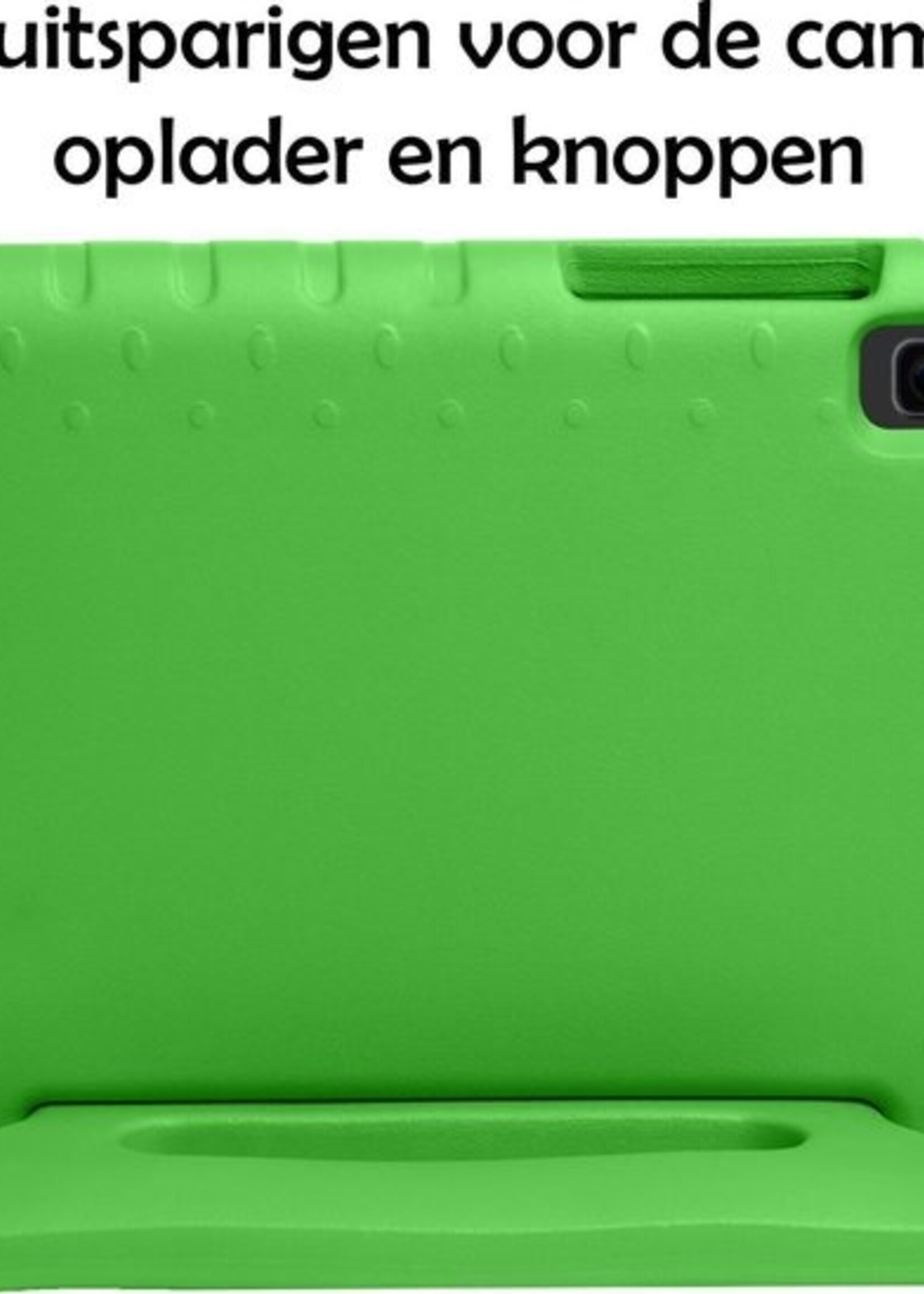 LUQ Hoes Geschikt voor Samsung Galaxy Tab A 8.0 (2019) Hoes Kinder Hoesje Kids Case Kinderhoes Shockproof - Hoesje Geschikt voor Samsung Tab A 8.0 (2019) Hoesje Kidscase - Groen