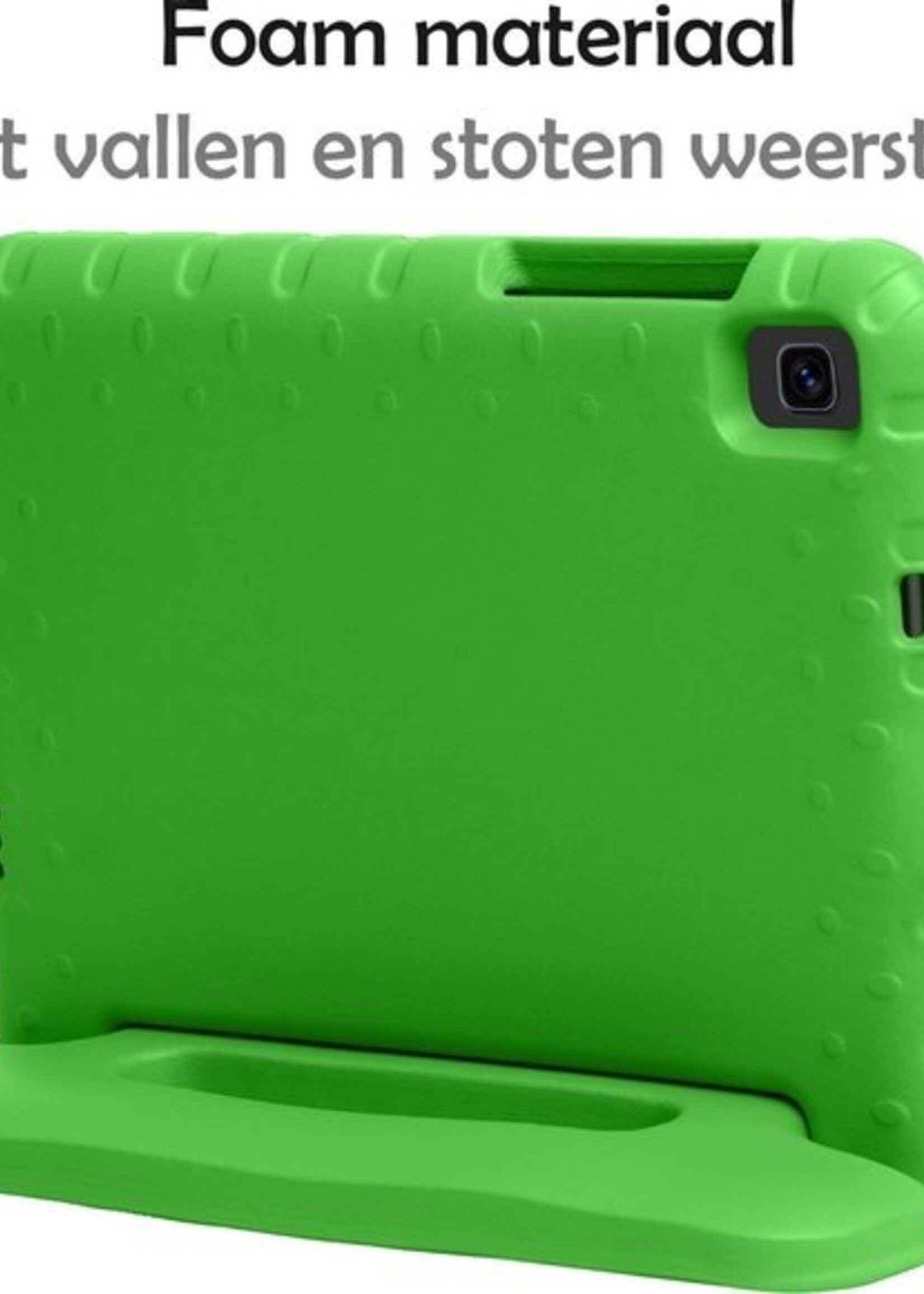 LUQ Hoes Geschikt voor Samsung Galaxy Tab A 8.0 (2019) Hoes Kinder Hoesje Kids Case Kinderhoes Shockproof - Hoesje Geschikt voor Samsung Tab A 8.0 (2019) Hoesje Kidscase - Groen